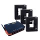 Kit DMI F5 Black Box 600A Bipartido Bidirecional conexão Wifi, LAN e GSM/GPRS suporta TCs 5A, kwh, kvar, harmônicas