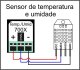 Diagrama de ligação de sensor de temperatura e umidade DHT22 em DMI IRCA 44ES